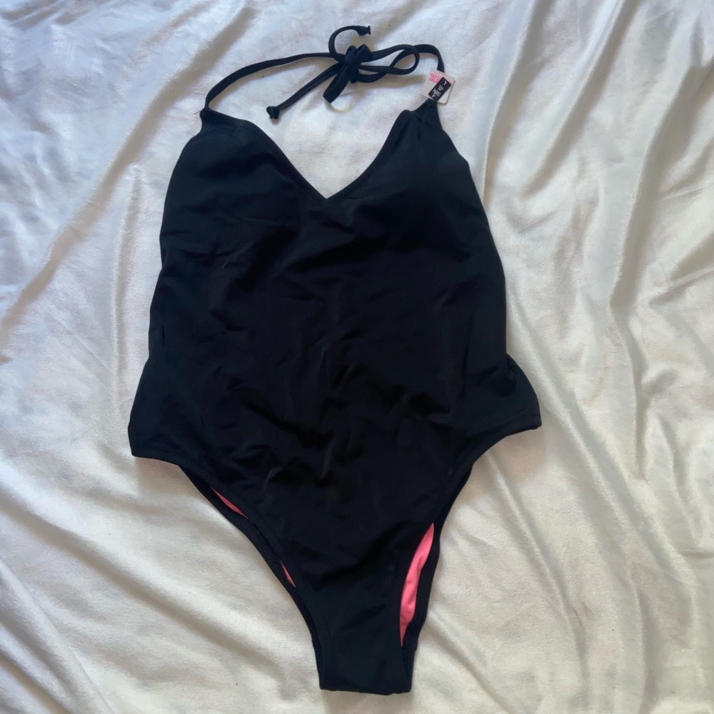 Pink one piece swimming suit